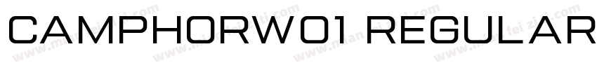 CamphorW01 Regular字体转换
